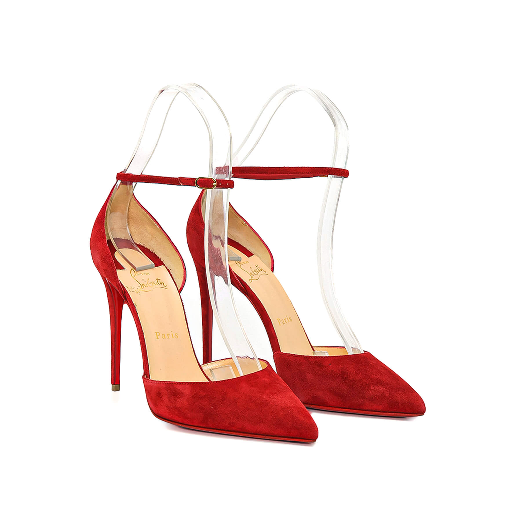 Christian Louboutin - Red Suede Pumps